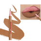 Matte Lip Liner Pencil Waterproof Smooth Application Smudge-Proof Moisturising Highly Pigmented 6 Colors Lip Contouring Makeup