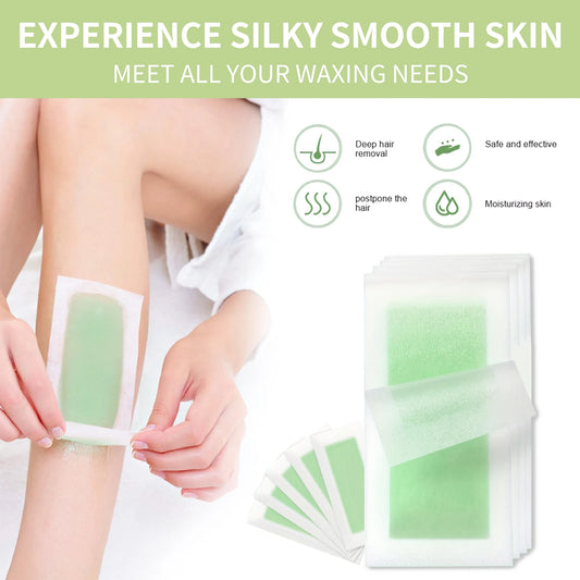 10/20/30/50 Pcs Depilatory Wax Strips For Hair Removal Wax Paper Cold Wax Strips Paper For Face Neck Arm Leg Body Beauty Tools