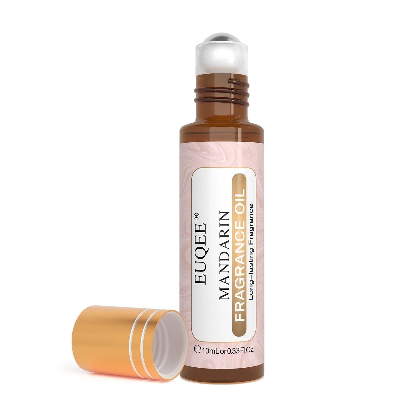 EUQEE 10ml Roll-On Fragrance Oil for Skin Sea Breeze White Musk Coconut & Vanilla Bubble Gum Green Tea Long Lasting Scent