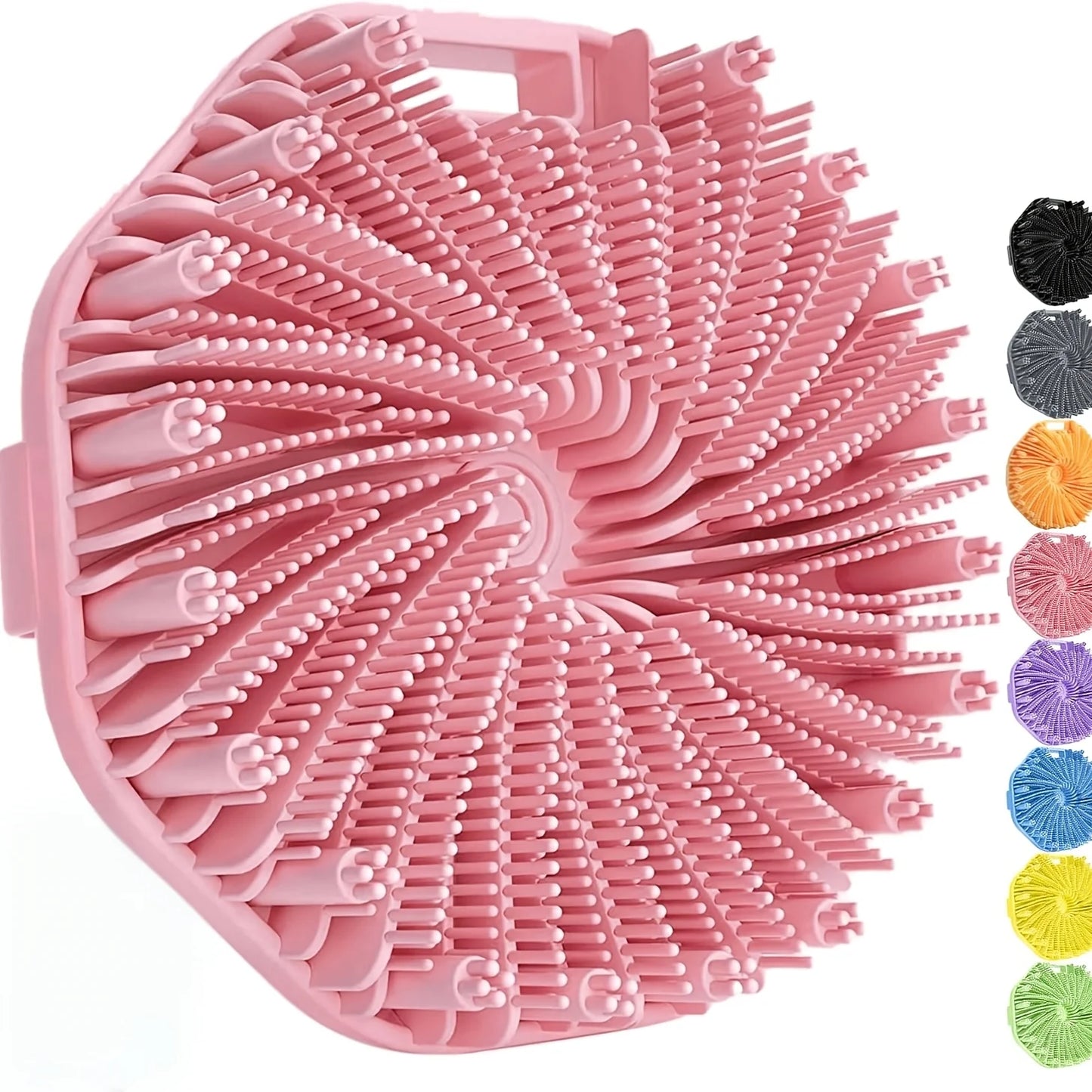 1pc Soft Silicone Exfoliating Brush Cleanser Manual Body Cleansing Scrubber Shower Gentle Massage Bath Brush Bathroom Accessorie
