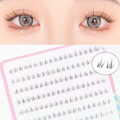 Natural False Under Eyelashes bottom lashes Transparent band cluster Dramatic Volume lower lash For Women Daily eyelash makeups