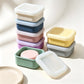 Portable Travel Silicone Soap Box, Waterproof Sealed Mini Bar Soap Holder for Outdoor, Kids & Daily Use