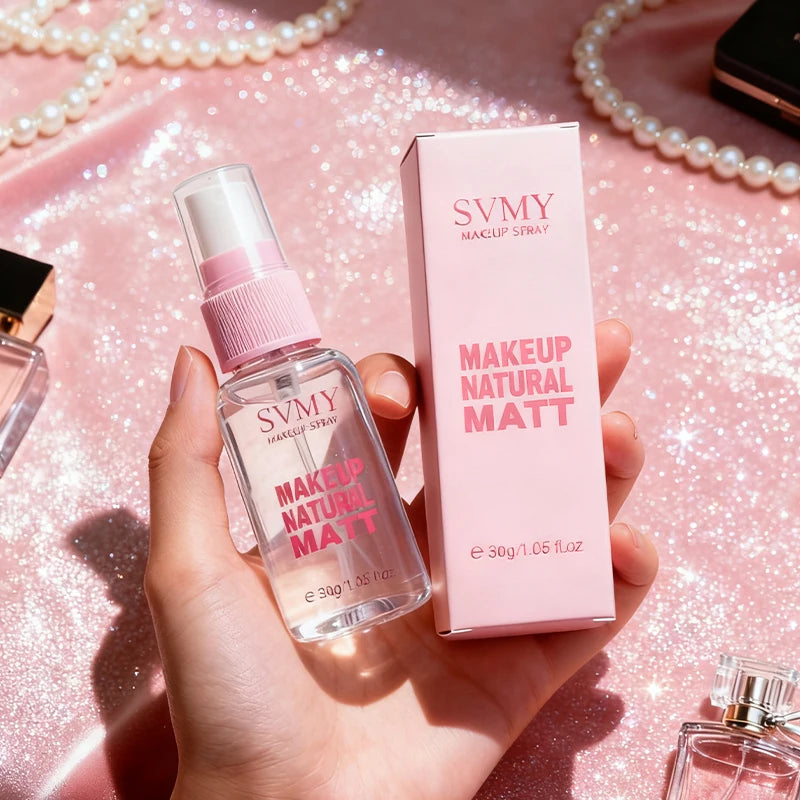 1/2pcs Star Flash Quicksand Makeup Setting Spray,Long-Lasting Makeup Fixer,Matte& Dewy Finish,Oil Control & Hydrating Waterproof