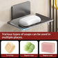 Removable No Drill Wall Mounted Soap Tray Self Adhesive Traceless Soap Sponge Holder for Bathroom Kitchen Sink