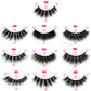 1 Pairs Makeup Eyelashes 3D Mink Lashes Fluffy Soft Wispy Natural Cross Eyelash Extension Reusable Lashes Mink 5D False Eyelash