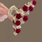 1Pcs Fashion Antique Roses Hair Claws For Women Hair Accessories
