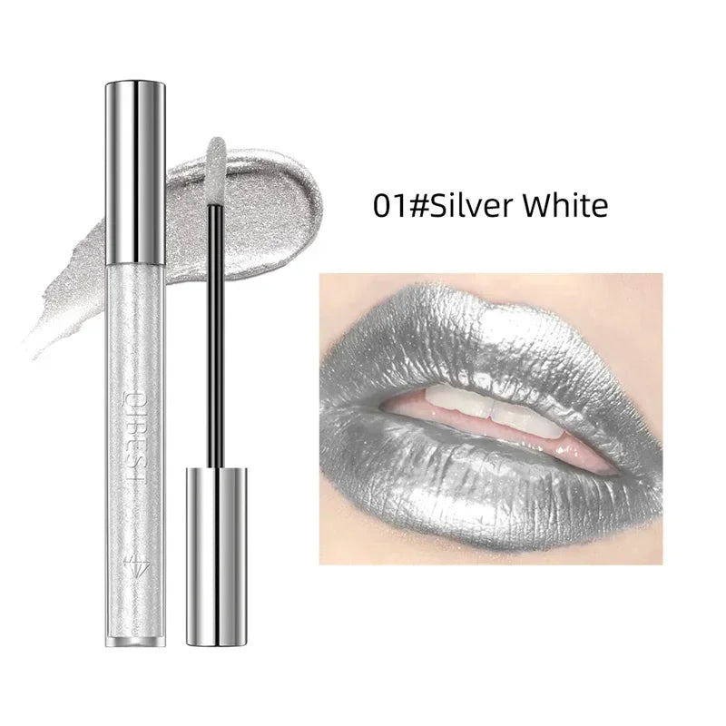 15 Colors Glitter Liquid Lipglaze Tint Laser Holographic Lipsticks Cosmetics Shiny Pigment Waterproof Makeup Women Lipglosses