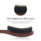 Slick Back Hair OR Beard Brush for Sleek Ponytail Bun & Smoothing Baby Hairs, Flyaways, Edge Control - Backcombing & Teasing