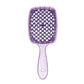 1PCS Colorful Wide Teeth Air Cushion Comb Bakhogold Anti-static Hair Brush with Hollow Design for Scalp Massage