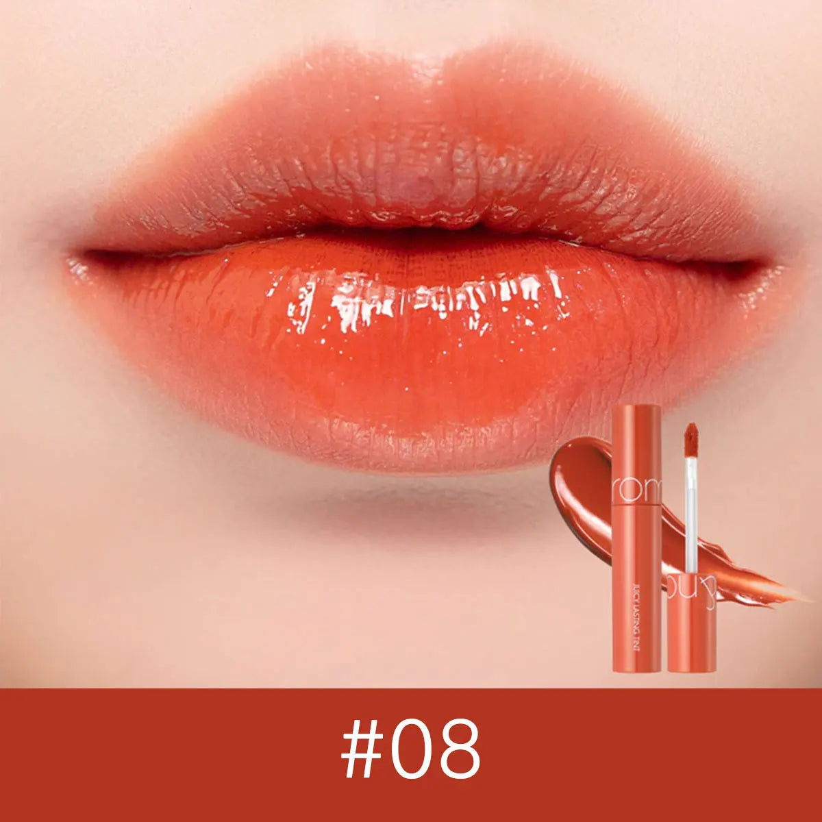 rom&nd JUICY LASTING TINT-12 Shades,Juicy Glossy Texture,Lip Glosses,Luxury Makeup,Korean Cosmetic,K-Beauty,Korean Makeup