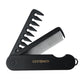 NEW Style 2 in 1 Pocket Folding Comb Barber Hair Clipper Combs Hair Styling Tools Professional Salon Wide Tooth Oil Head Comb