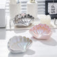 Cute Ceramic Shell Storage Box Self Draining Multi-Purpose Swan Soap Case Sea Shell Shape Waterproof Soap Dish Household