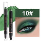12-color Double Tip Eyeshadow Pen Set Metallic High Gloss Smudger Brighten Eye Makeup Pencil Shining Brown Eye Shadow Cosmetics