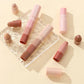 New 4 IN 1 Combo Eyeshadow Highlighter White Brown Eye Shadow Stick Glitter Pearlescent High Gloss Eyeshadow Mini Shadow Crayon