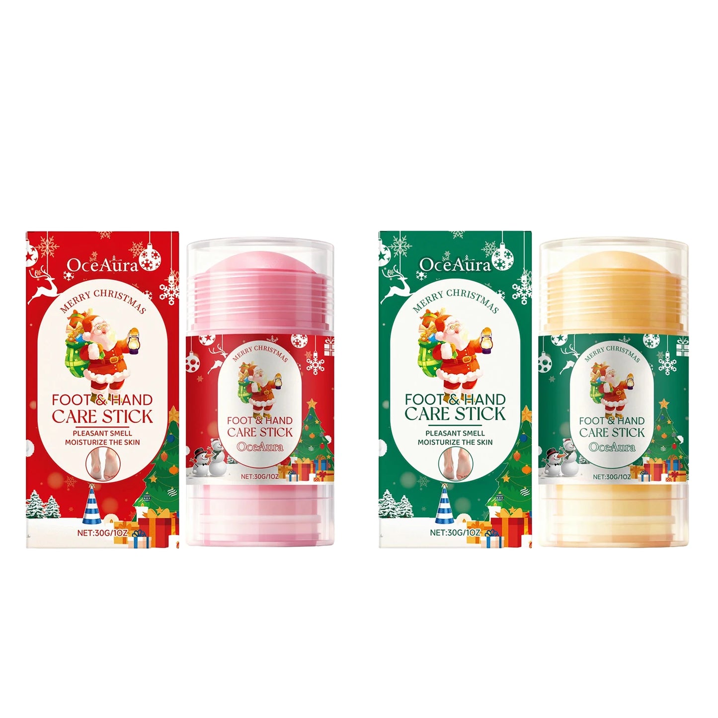 Christmas Hand Foot Cream Repair Softening Dry Cracked Durable Moisturizer Travel Hydrating Nourishing Balm Autumn Winter Gift