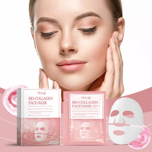 Bio-Collagen Real Deep Mask Hydrolyzed Collagen Soluble Rejuvenation Pore Shrinking Brightening Refresh Moisturizing Sheet Mask