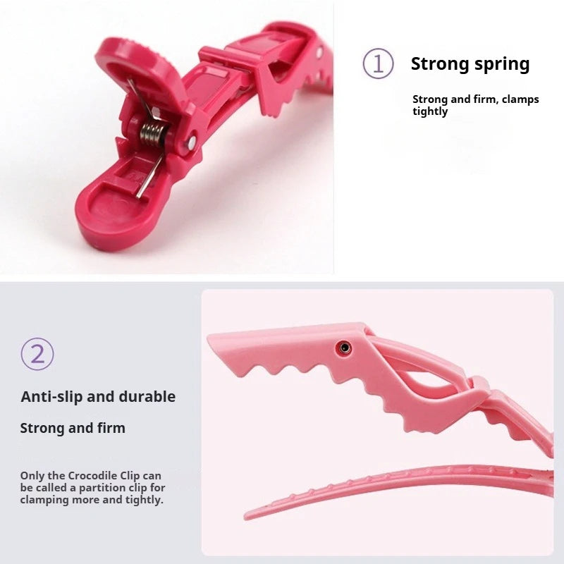 6PCS Alligator Hair Clips Hairdressing Clamps Claws Section Clip Barber Crocodile Hairpin Salon Styling Tools Hair Accessories