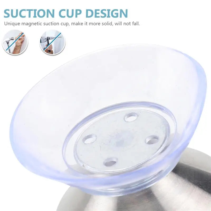 2 Sets Magnetic Soap Holder Dishes Soap Holder With Drainage Dishes Wall Mountsoap Dish Storage Rack For Bathroom Shower Dishes