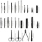 36 pcs New Professional Manicure Set Pedicure Grooming Kit Includes Scissors, Nail Files, and Travel Case Perfect for Gift