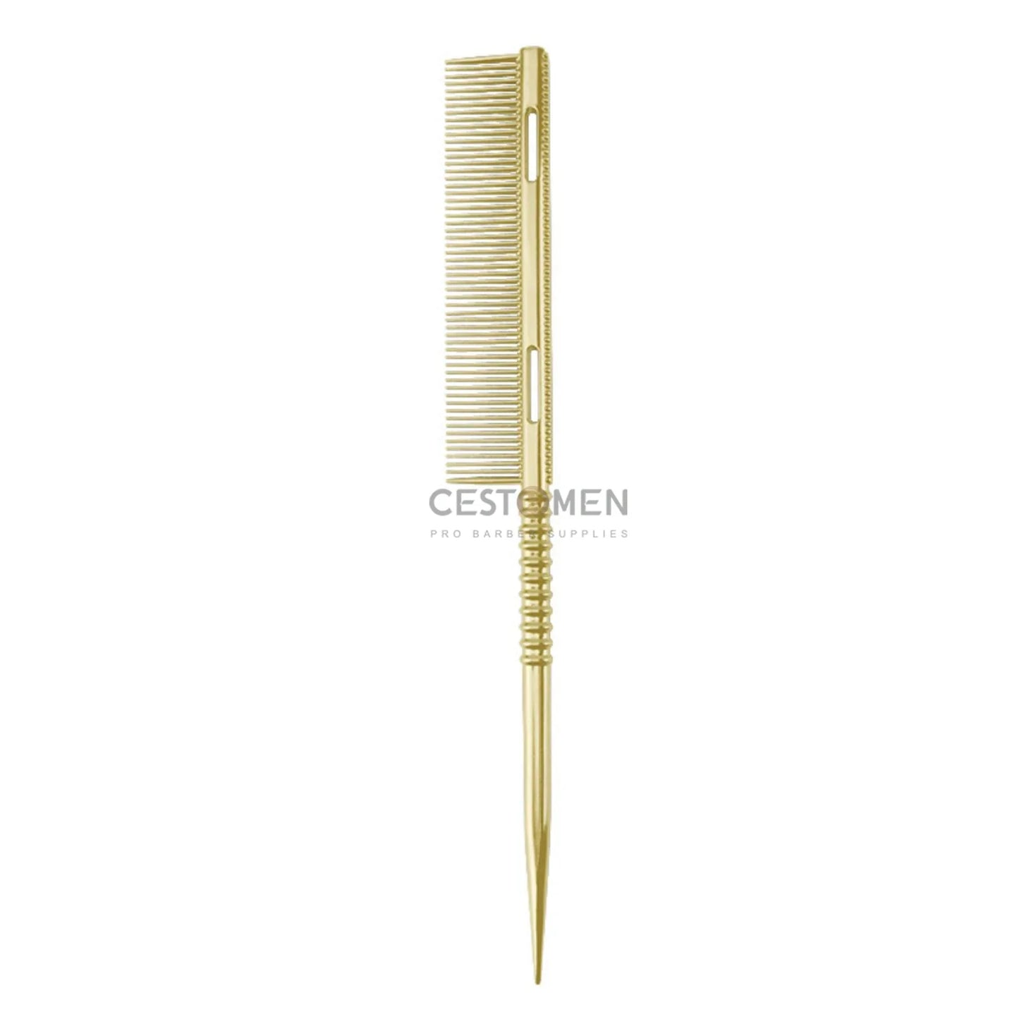 New Design Rat Tail Aluminium Styling Comb Professional Barber Heat Resistant Men Hair Combs Salon Hairdresser Tools For Women