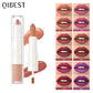 QIBEST 10 Colors 2 in 1 Matte Lipstick Lip Gloss Cosmetics Waterproof Double Head Red Purple Lipstick Long Lasting  Lips Makeup