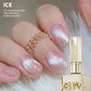 15ml Snow Pear Crushed Ice Cat Eye Gel Nail Polish,  Shiny Bubble-Free UV/LED Quick-Drying Gel Suitable For Nail Art DIY Design
