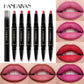 2 In 1 Matte Lipstick Pencil Double Head Lip Liner Pen Red Nude Long Lasting Waterproof Lady Charming Lip Pencil Makeup Tools
