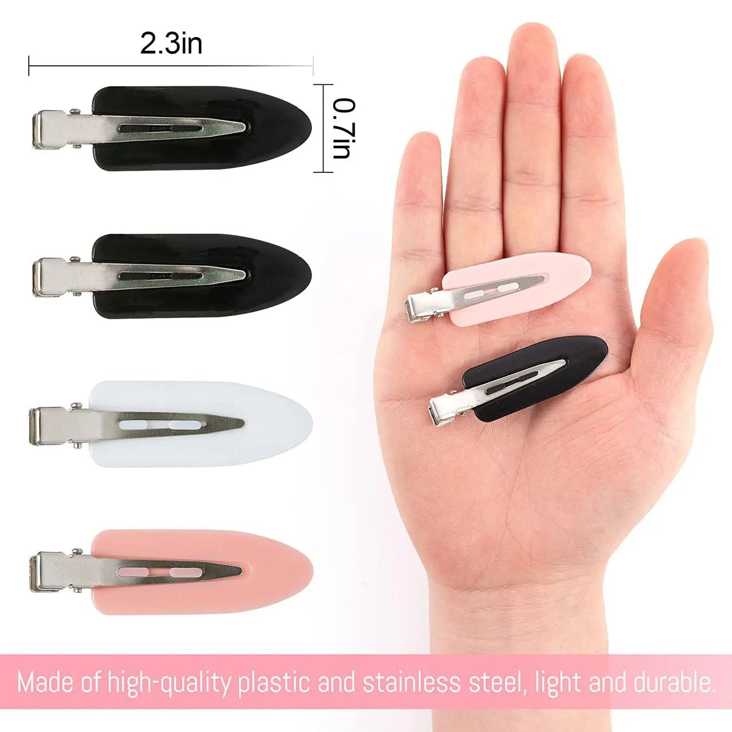 10/4Pcs No Crease Basic Hair Clips For Women Girls Hair Styling Makeup No Bend Hairpins Barrettes Fashion Hair Accessories Set
