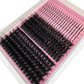 15Rows Lash Clusters Spikes Eyelash Extensions Spiky Lashes Extension Thick Individual Cluster Lashes with Spikes&Bottom Lashes