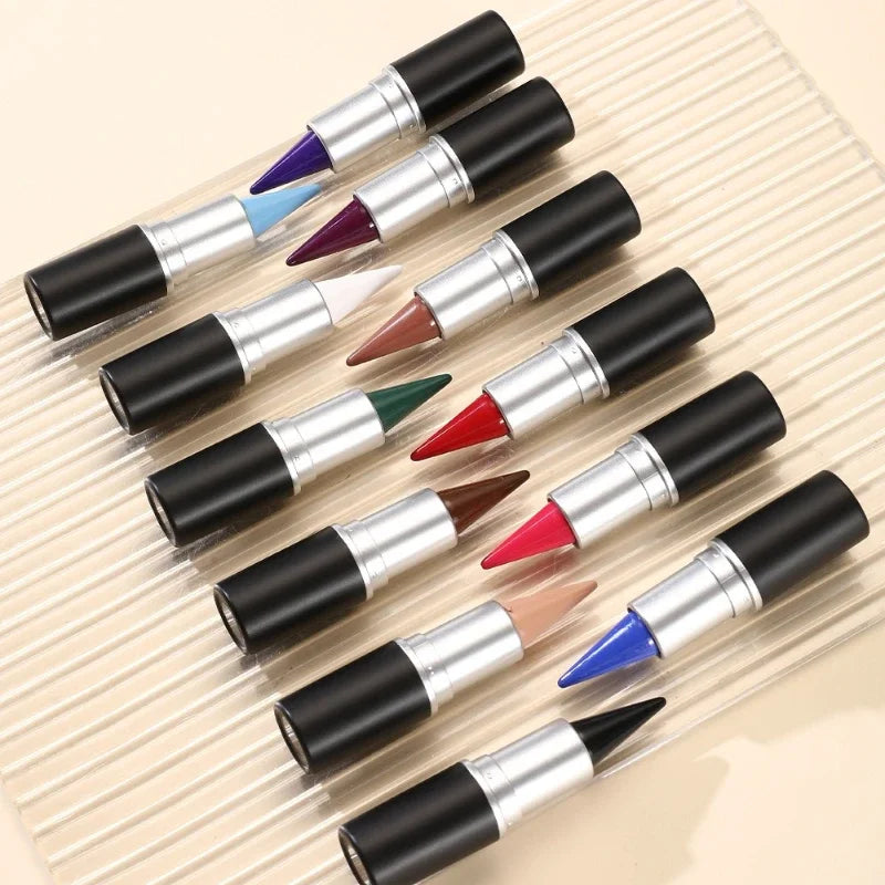12 Colors Waterproof Eyeliner Cream Lasting Easy To Wear Eye Liner Gel Black Blue Matte Quick Dry Eyeliner Pen Makeup Cosmetics
