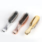 Electroplating Scalp Massage Comb Hair Detangling Brush Dry Wet Dual Use Wide Tooth Hairdressing Comb for Salon Home Travel