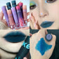 Pigeon Blood Red Matte Lipstick Waterproof and Lasting Blue Gothic Lip Gloss Sexy Punk Black Lip Tint Dark Lip Cream Makeup