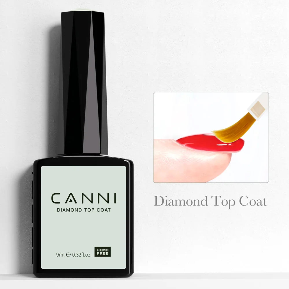 CANNI Gel Nail Polish Glitter Diamond Sparkle Color Collection Gorgeous Color HEMA FREE Soak Off UV LED Semi Permanent AurorGel