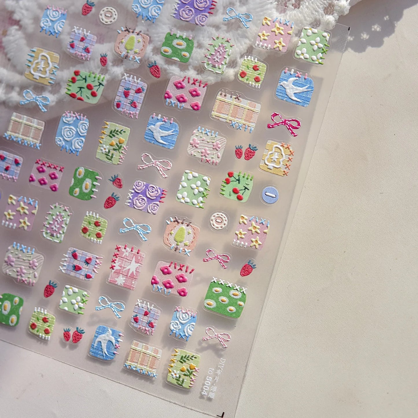 Colorful Water Bubble 5D Nail Art Stickers Goldfish Koi carp Dreamy Polarized Dreamlike Self Adhesive Delicate Manicure Decals
