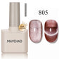 MAYCHAO 10ml Cat Magnetic Gel Nail Polish Cat Eye Glitter Effect Semi Permanent Soak Off UV Gel Varnish Manicure For Nail Art