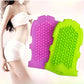 Silicone Bath Massage Glove Brush for Whole Body Exfoliating Cleansing Shower Scrub Soft Bristle Skin Renewal Spa Body Care Tool