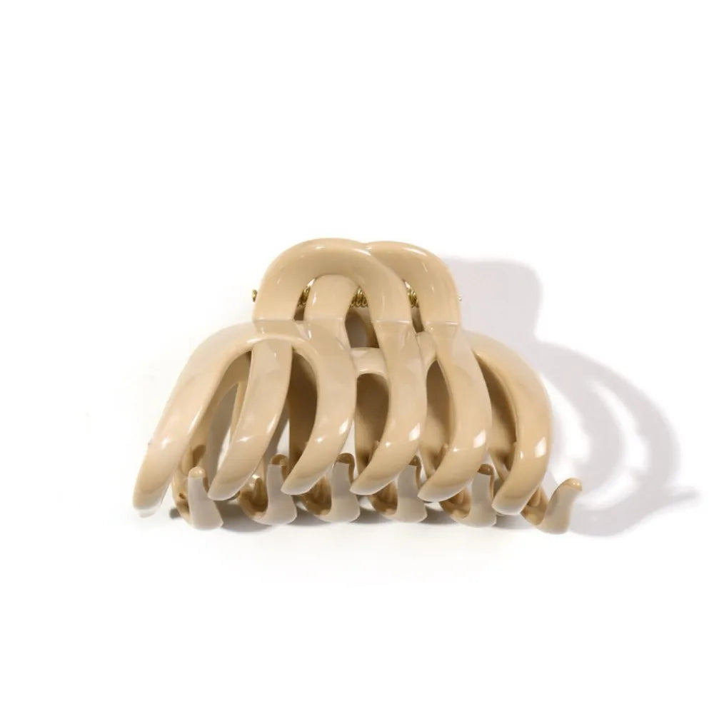 1/4PCS Octopus Silicone Claw Clip,Super-safe Head Protection,Banana Clip,Soft Flexible Jaw Clip for Women Hair Accessory