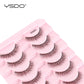 YSDO Natural Mink Eyelashes 3/6/10 Pairs Wispy Faux 3D Mink Lashes Short Fluffy Half False Eyelash Makeup Tools Cat Eye Lashes