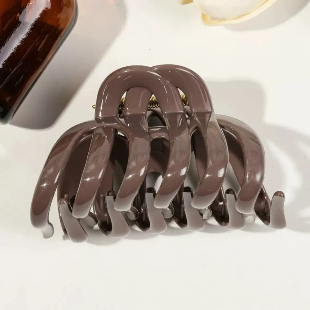 1/4PCS Octopus Silicone Claw Clip,Super-safe Head Protection,Banana Clip,Soft Flexible Jaw Clip for Women Hair Accessory
