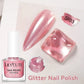 LILYCUTE 7ml Dark Red Nail Polish Water-based Colorful Glitter Sequins Air Dry No Need Cure Nail Art Supplies Gorgeous Color