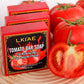 LKIAE Brand Tomato Fruit Scented Handmade Natural Bar Soap, For Face, Body, Whitening, Oil Control, Brightens, Shrink Pore, 200g