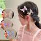 Styling Lively Moving Wings Bangs Cute Fairy Rhinestone Butterfly Hairpin Three-dimensional Hair Clip Headwear Hair Accessories