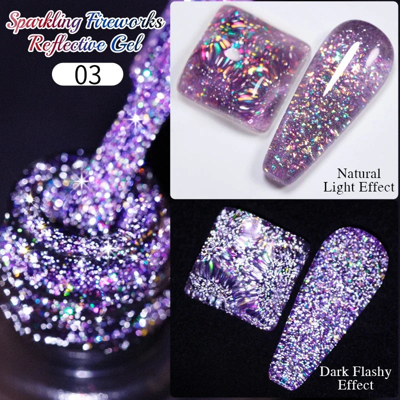 7.5ML Black Cat Eye Magnetic Glitter Gel Nail Polish Ultra-Bright Black Shine Long-Lasting Soak Off UV Nail Art Varnish Manicure