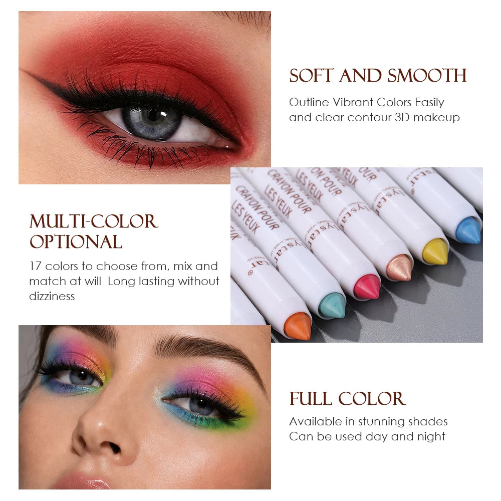 1Pc Eyeshadow Stick Matte and Shimmery Highlighter Perfect for 3D Eye Makeup Waterproof   Sweatproof Eye Painted Stick