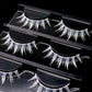 White Feather Lashes Strips Manga Cosplay False Eyelashes Full Srip Cluster Lashes Extensions Halloween Christmas Party Makeup