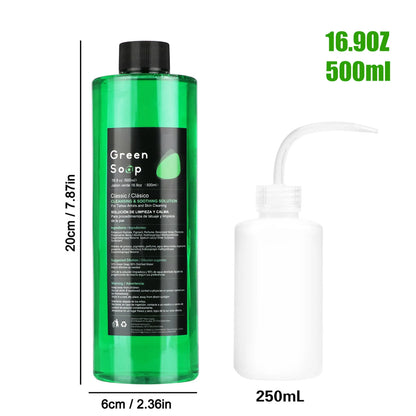Tattoo Green Soap and Blue Soap - Super Concentrated Tattoo & Piercing Cleanser for Tattoo Studios, Tattoo Artist & Beginner