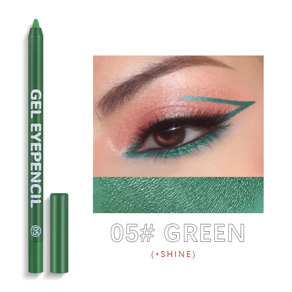 12 Colors Long-lasting Eye Liner Pencil Waterproof Pigment Eyeliner Pen Women Cosmetics Gel Eye Shadow Pencil Makeup Tools