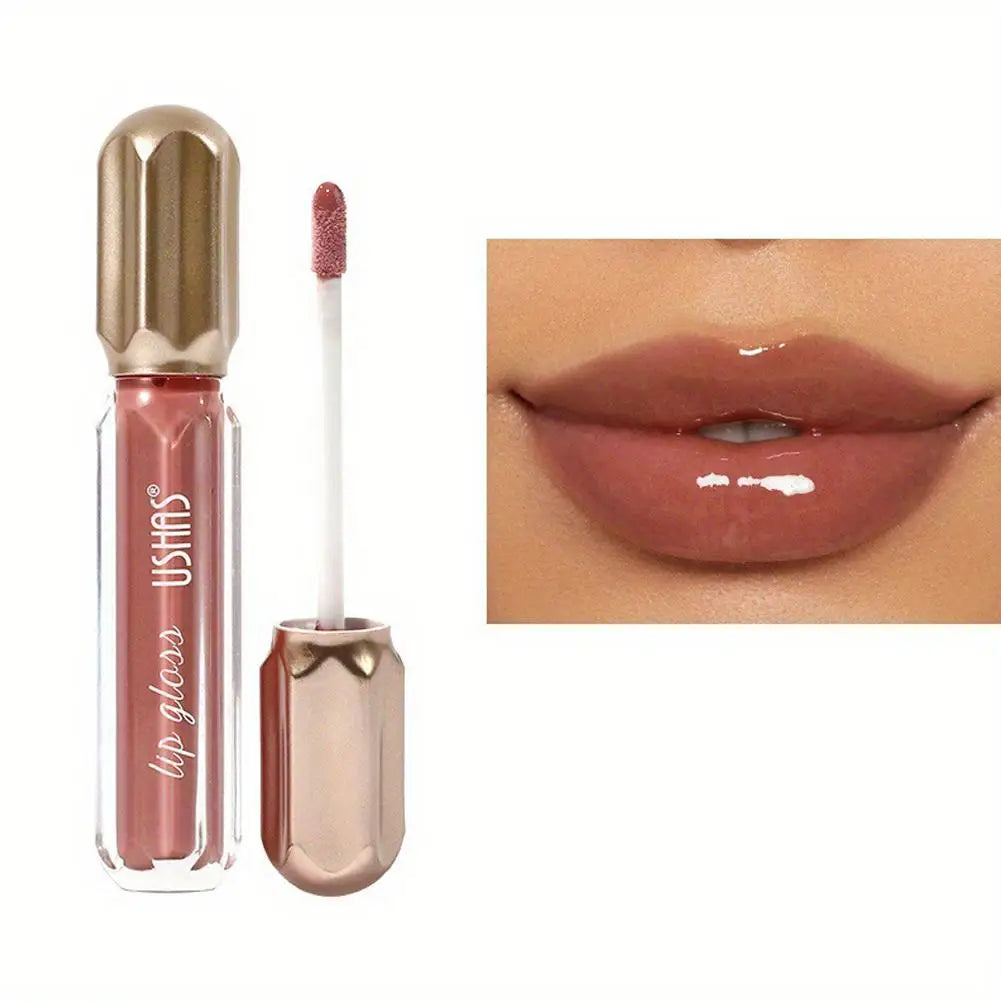 Mirror Pearl Lip Gloss for Women, Waterproof, Long Lasting, Moisturizing Lipstick, Shine Glitter, Glaze, Non Stick Cup, Lip M9F5