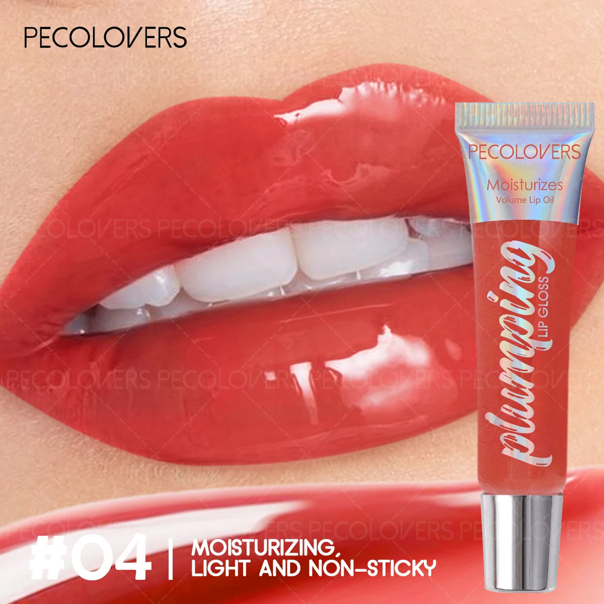 5PCS/Set Lip Gloss, Lip Oil, Waterproof and Long Lasting, Nourishing, Non-stick Cup, Liquid Lipstick, Creates A Charming Makeup