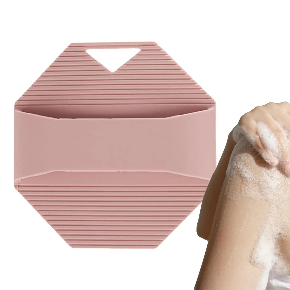 1PC Silicone Body Scrubber Bath Shower Bath Brush for Body Massager Bast Exfoliating Silicone Bathing Scrubber Body Brush